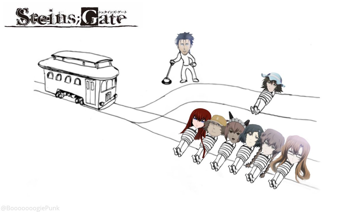 Steins;Gate and the Trolley Problem
